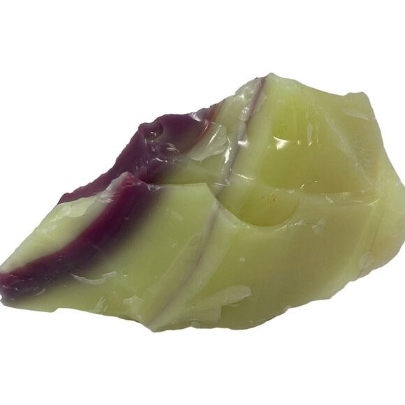 Burmese Pink Art Glass Cullet Uranium Glowing Layered Slag Glass‎ #4GX262 - Picture 4 of 13